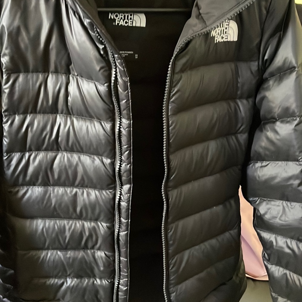 Black womens north face winter jacket